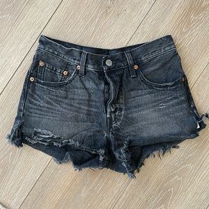 Black Charcoal Levi’s 501 Shorts